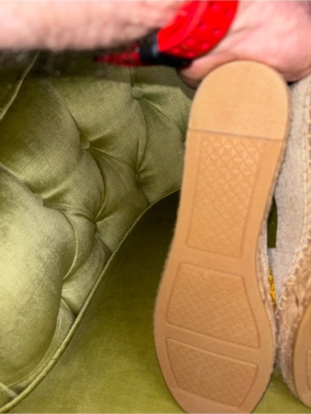 NIB Tory Burch Lily Platform Espadrille, Linen/Embroidery Natural $228 - Picture 5 of 10